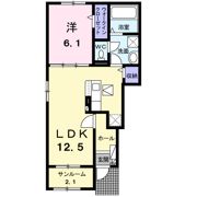 グリーンリーブスⅢの間取り画像