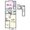 仮称；湊町1丁目アパートの間取り画像