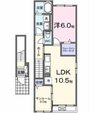 レッド キャッスルⅢの間取り画像