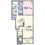 Cocoru（ココル）Ⅲの間取り画像