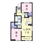 ディーテラス Ⅰの間取り画像