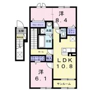 ディーテラス Ⅰの間取り画像