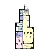 雀宮町アパート（028256101）の間取り画像