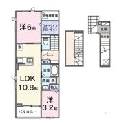 雀宮町アパート（028256101）の間取り画像