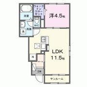 マリーガーデン大津の間取り画像