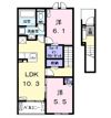 ヒカルサ名古屋港区大西Ⅱの間取り画像