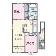 レジダンス・マリンAの間取り画像