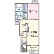 亀ケ崎3丁目アパート（028268401）の間取り画像