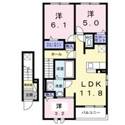 メゾンヴェール高田の間取り画像