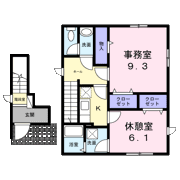エムズ・オフィス・コテージの間取り画像