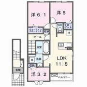 メゾンあおばⅣの間取り画像