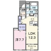 メゾンベールAの間取り画像