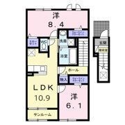 ルミナーラ西中央の間取り画像