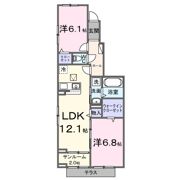 ルーチェ城東の間取り画像