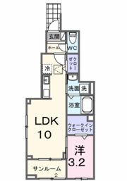 カーサ ラ ルーチェ Ⅰの間取り画像