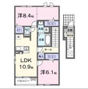 畠敷町アパート Aの間取り画像
