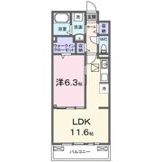 ポムドパン北花田の間取り画像