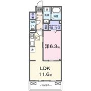 ポムドパン北花田の間取り画像