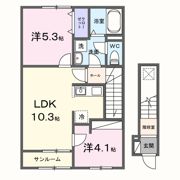 クレストコートの間取り画像
