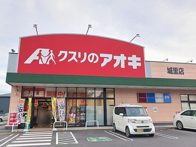 近くのクスリのアオキ 城里店まで602m(徒歩8分)