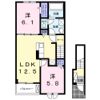 仮称;上山町2丁目アパートの間取り画像