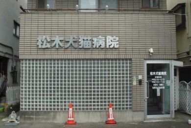 近くの松木犬猫病院まで1,100m（徒歩14分）