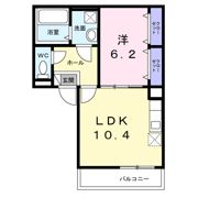 六ツ角フラット3号の間取り画像