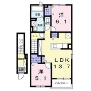 コテ デュ パルクⅠの間取り画像