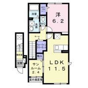 ドミール トキワの間取り画像