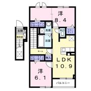 ヴィクトリアガーデン 1の間取り画像