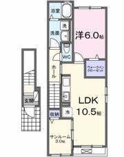 ルーチェテラス Bの間取り画像