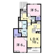 （仮）蔵波アパート1の間取り画像