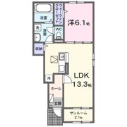 パン・カオレAの間取り画像