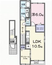 シエル ブルーの間取り画像