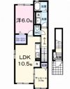 上三川町アパート(028314401)の間取り画像