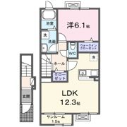 ミュゲ関町の間取り画像
