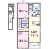 マナオラナⅢの間取り画像