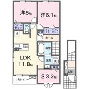 ハウスプリムローズ Ⅷの間取り画像