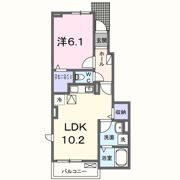 モンフル柏原 Ⅱの間取り画像