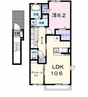 モンフル柏原 Ⅱの間取り画像
