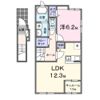 マハロBの間取り画像