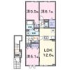 ビリーブグット Ⅷの間取り画像