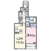 フォンテーヌⅤの間取り画像