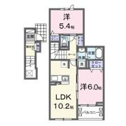 フォンテーヌⅤの間取り画像