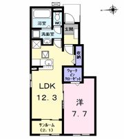 ガーデン ハイツ ハトリⅠの間取り画像