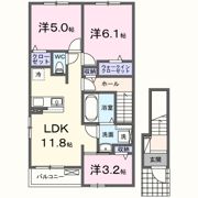 フルリールの間取り画像
