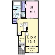 ピアニッシモⅠの間取り画像