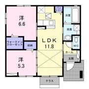 カルム双葉 Bの間取り画像