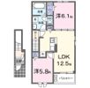 ベル フェリス Cの間取り画像
