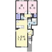 カルム栗山の間取り画像